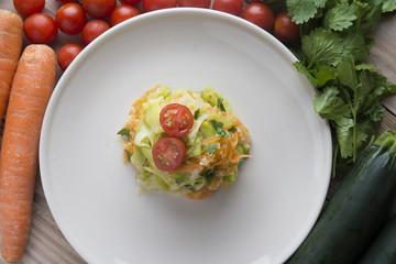 Quinoa and zoodles
