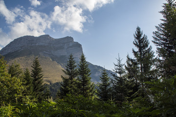 Obraz premium Dent de Crolles - Massif de la Chartreuse - Isère.