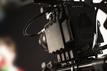 Digital Cinema Camera on set.