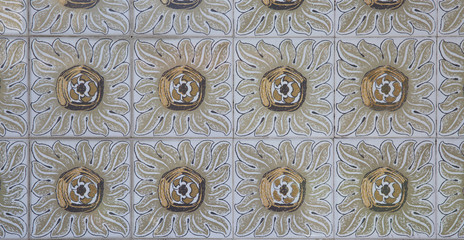 Detail of some typical portuguese tiles