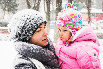 Mother and child portrait