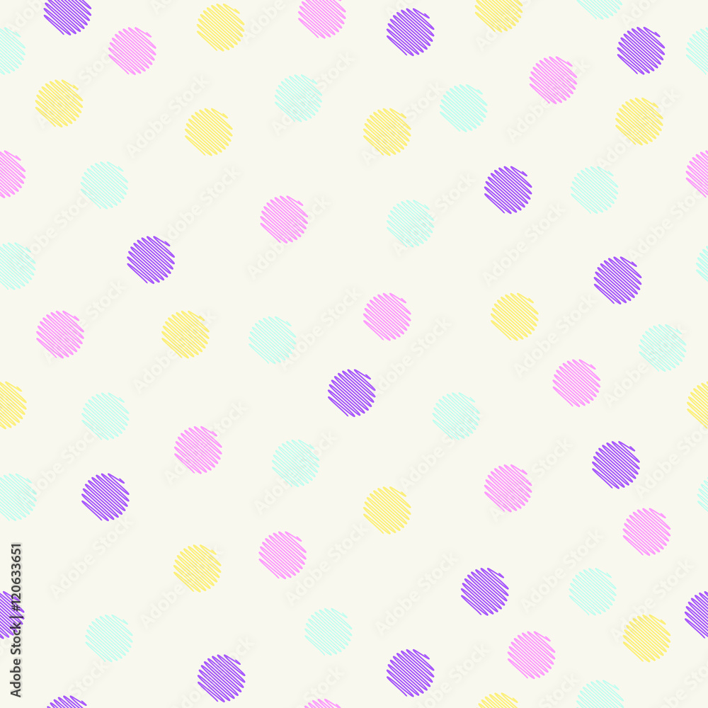 Poster vector seamlees pattern. abstract background with colorful circl