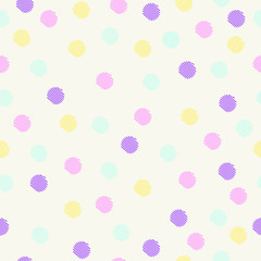 Vector seamlees pattern. Abstract background with colorful circl