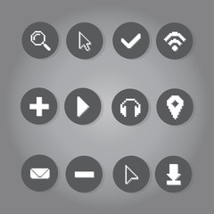 Illustration of  icon apps pixel