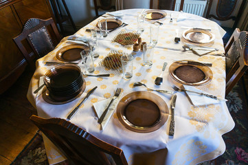 Table with plates