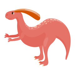 Cartoon dinosaur vector illustration.