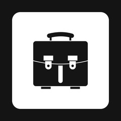 Briefcase icon in simple style on a white background vector illustration