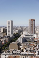 Fototapeta premium Avenue d'Italie à Paris, vue aérienne