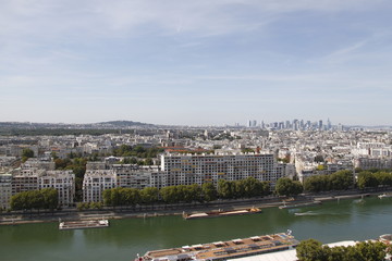 Fototapeta na wymiar La Seine à Paris, vue aérienne 