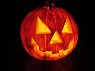 Jack on lantern all lit up