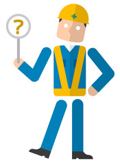 工事現場の男性：回答　わからない
