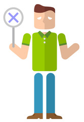 若い男性：回答　不正解
