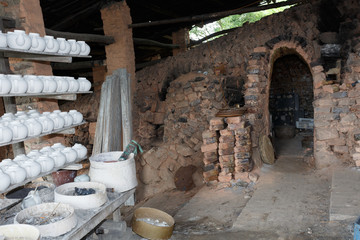 The local feature of porcelain kiln firing