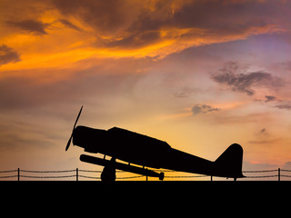 Japanese World War 2 aircraft sihlouette 