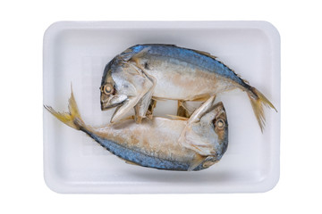 Top view Steamed mackerel