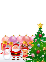 クリスマス　雪　サンタ　背景