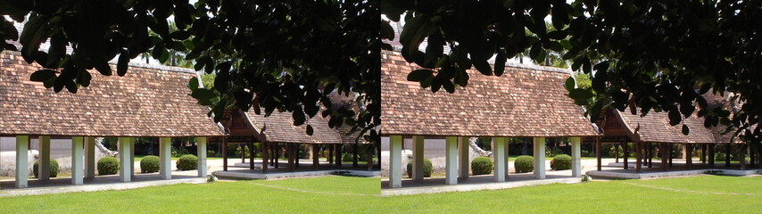 stereoscopic  ancient  temple
To see these illusions blur your eyes for a quick second to make it in 3D
