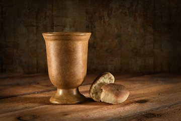 Wine Goblet and Bread