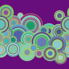 vector illustration. Multi-colored circles in the disco style on