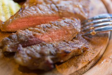 Grilled beef steak