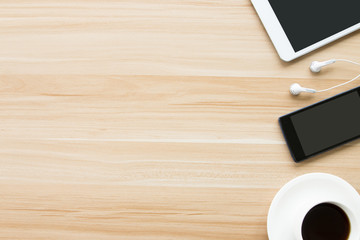 Smartphone in the office Desk