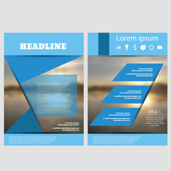 Annual report brochure flyer design template leaflet cover prese