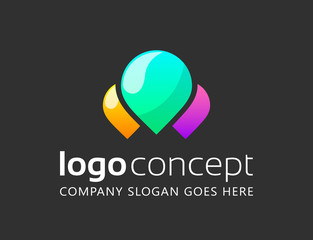 Creative abstract vector logo