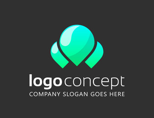 Creative abstract vector logo