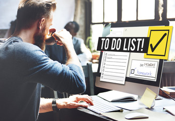 To Do List Time Management Reminder Prioritize Concept