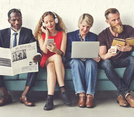 Diversity Group of People Lifestyle Communication Concept