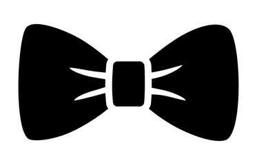 Bow tie or bowtie fashion accessory flat icon for apps and websites