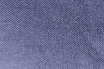 Blue color bath towel texture.