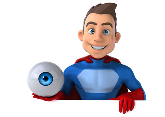Fun superhero - 3D Illustration
