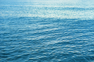 Blue Sea surface with waves