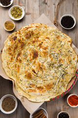 Malawah or Malawach traditional yemeni bread