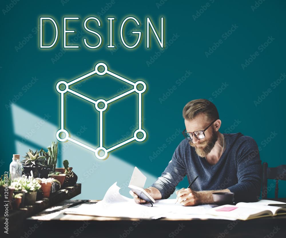 Aufkleber art notion scheme thought vision visual graphic concept