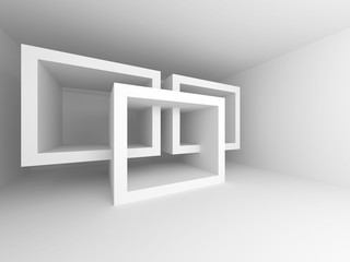 Abstract White Architecture Indoor Background