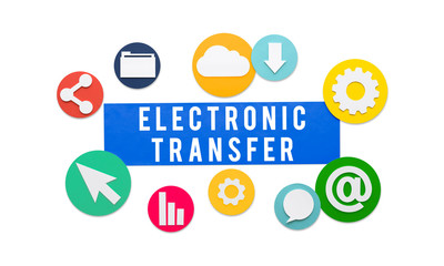 Electronic Transfer Technology Online Network Concept