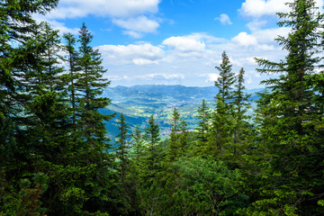 Beautiful landscape of Alps in Germany - Hiking in the mountains
