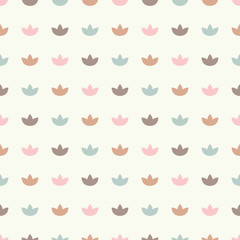 Ethnic boho seamless pattern with decorative flowers. Print. Cloth design, wallpaper.