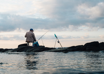 fisherman with a fishing
