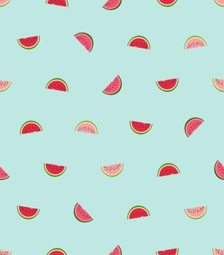Melon seamless vector pattern
