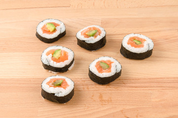 Japanese seafood sushi