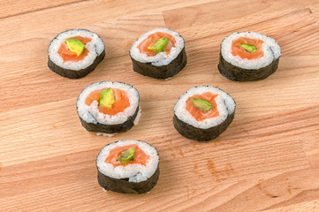 Japanese seafood sushi