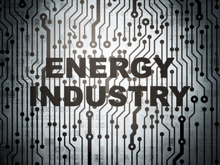 Manufacuring concept: circuit board with Energy Industry