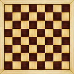 Wooden chessboard background texture