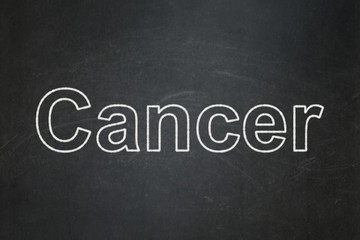Obraz premium Health concept: Cancer on chalkboard background