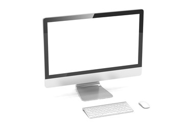 Modern Screen Monitor. 3d rendering.