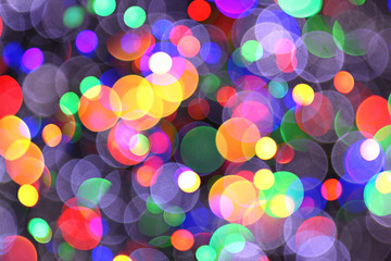 abstract christmas color lights background