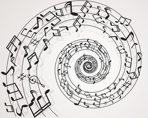 Musical notes background